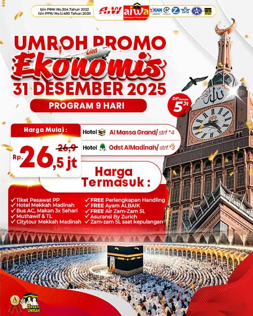 Umroh Promo Ekonomis Akhir Tahun31des